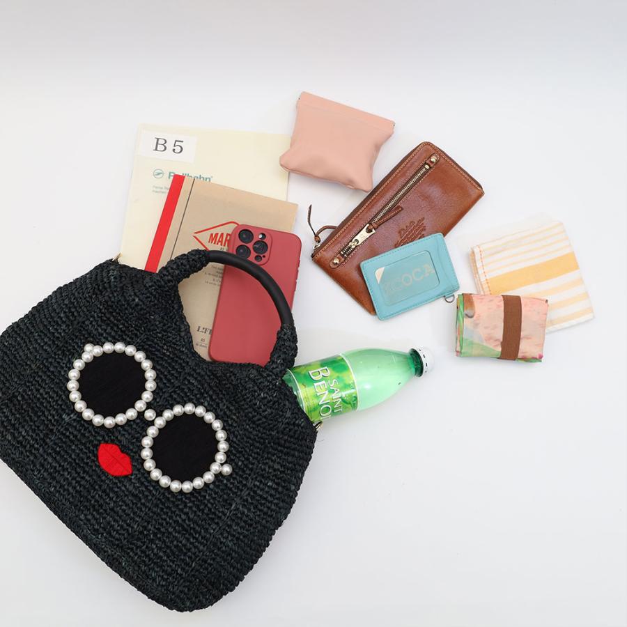 a-jolie アジョリー カゴバッグ 手持ちバッグ 2WAY sim26-ss10 ハンドバッグ ショルダーバッグ 肩掛け 斜め掛け レディース おしゃれ かわいい かごバッグの画像