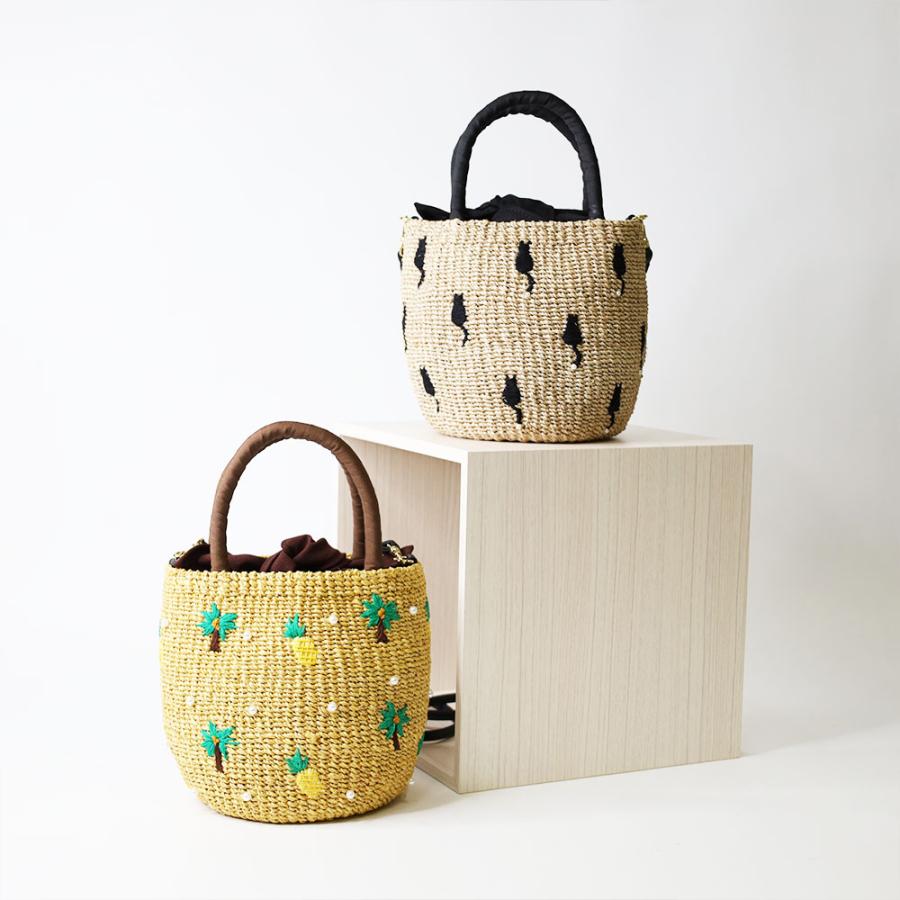 a-jolie アジョリー カゴバッグ 手持ちバッグ 2WAY sim26-ss11 ハンドバッグ ショルダーバッグ 肩掛け 斜め掛け おしゃれ かわいい レディース かごバッグの画像