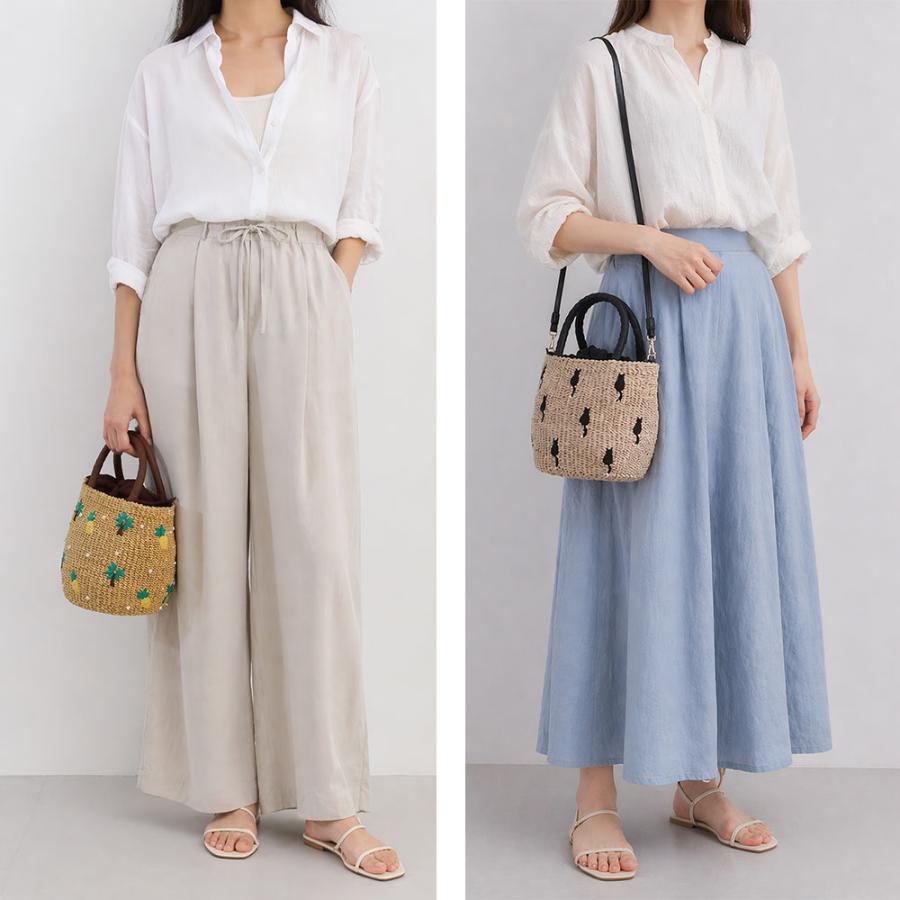 a-jolie アジョリー カゴバッグ 手持ちバッグ 2WAY sim26-ss11 ハンドバッグ ショルダーバッグ 肩掛け 斜め掛け おしゃれ かわいい レディース かごバッグの画像
