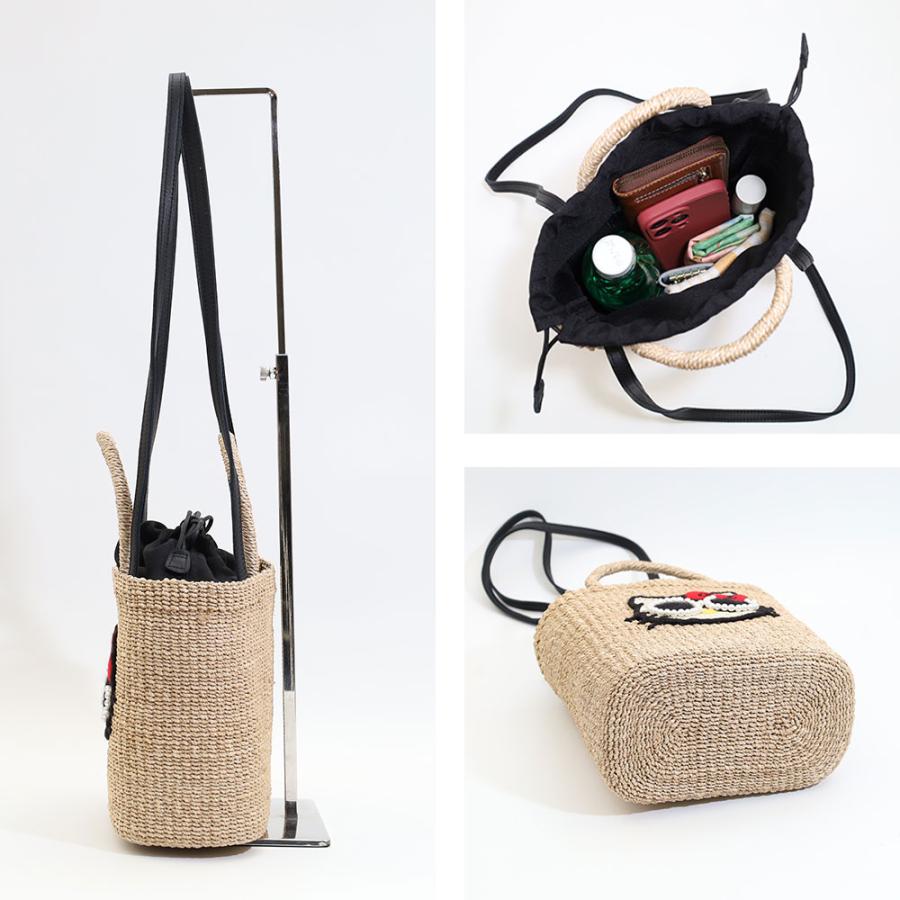 a-jolie アジョリー キティ トートバッグ 手持ちバッグ 2WAY sim26-ss13 レディース 春夏 お出かけ バッグ かごバッグの画像