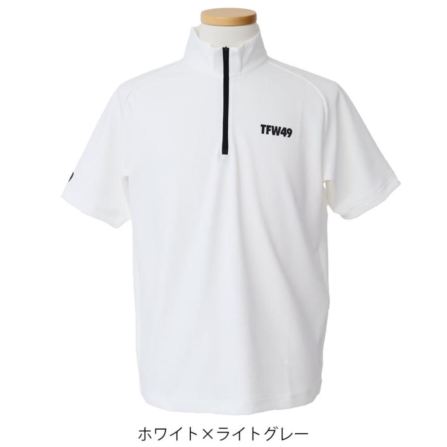 TFW49 MOCK NECK HALF ZIP モックネック ハーフジップ 半袖