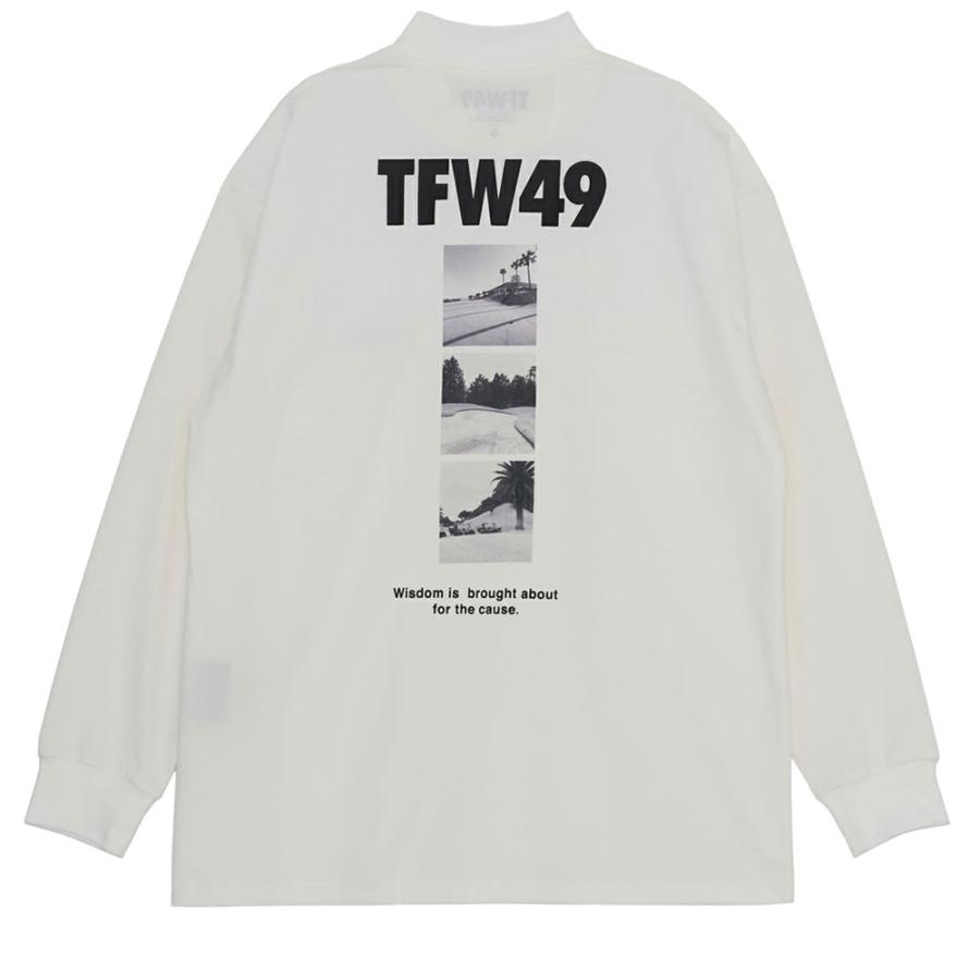 TFW49 MOCKNECK PRINT LONG SLEEVE T モックネック プリント