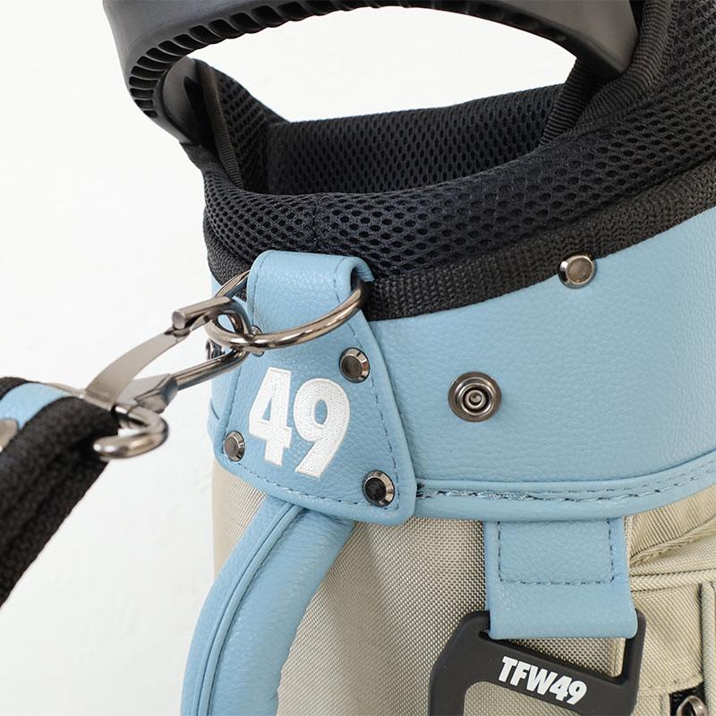 新品未使用キャディバッグレザーTFW49 ブルーベージュ