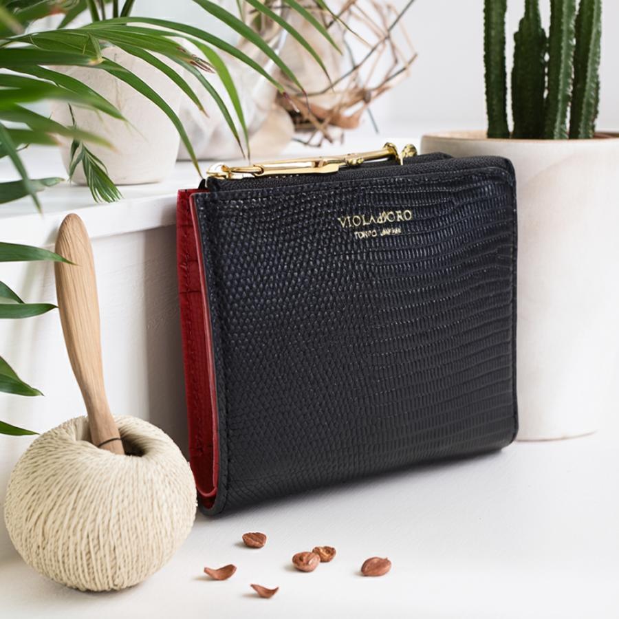 VIOLAd'ORO VIOLAdORO ヴィオラドーロ PORTA 二つ折り財布 v