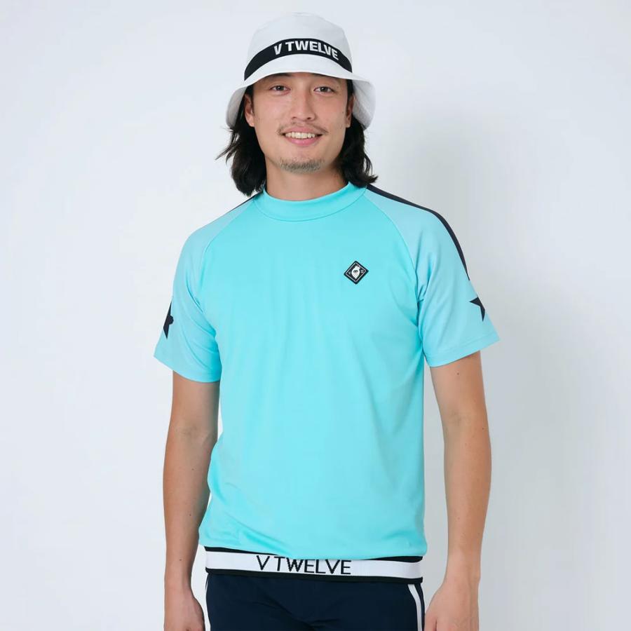 V12 ブィトゥエルブ モックネック v122410-mk01 半袖 Tシャツ