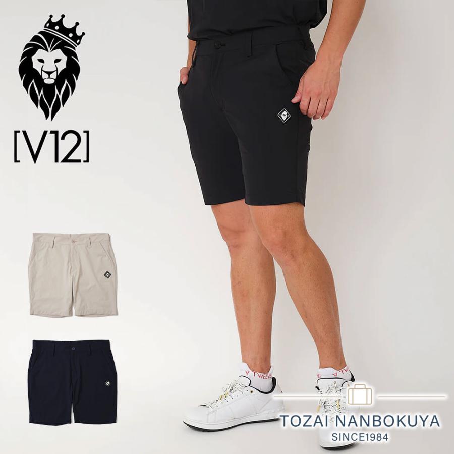 V12 ショートパンツ メンズ 黒 M ヴィトゥエルヴ V TWELVE LUX