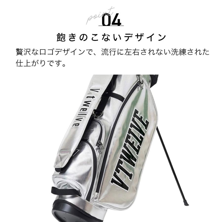 新品未使用！高級V12 ヴィトゥエルヴ着せ替えキャディバッグ8.5型ブラック V12（ヴィ・トゥエルヴ） ヴィトゥエルブ PERFORATE CB キャディバッグ
