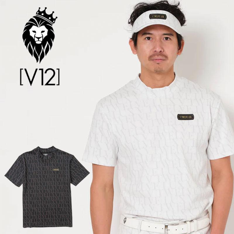 V12（ヴィ・トゥエルヴ） ゴルフ アパレル LX ALL LETTER MOCK モック