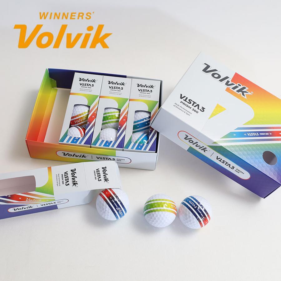 ☆VOLVIK GOLF☆ボルヴィック韓国 レディースバケハ Volvik（ボルビック） ボルヴィック ゴルフボール VISTA3 PRISM 360