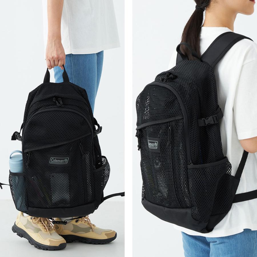 Coleman コールマン ウォーカー25 メッシュ リュック バックパック walker-25me レディース メンズ 25L A4 撥水 軽量 デイパック 通勤 通学 アウトドア 旅行