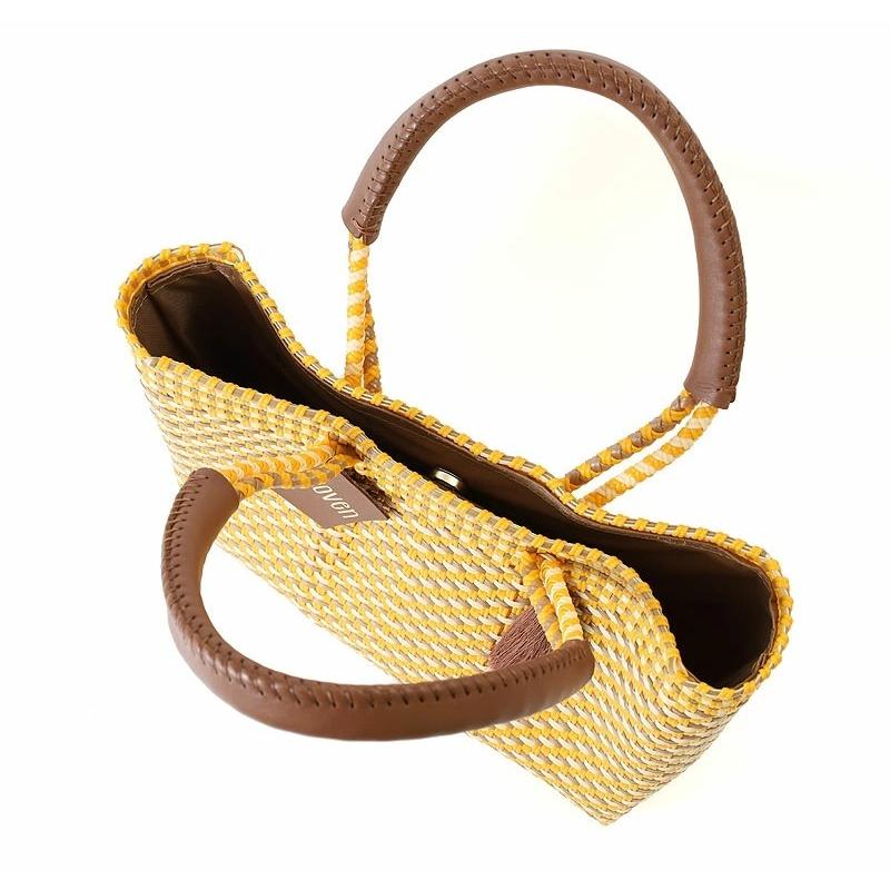 メキシコ製　タッセル付きかごバッグ WOVEN ウーブン ウーヴン タッセル付き バスケットバッグ