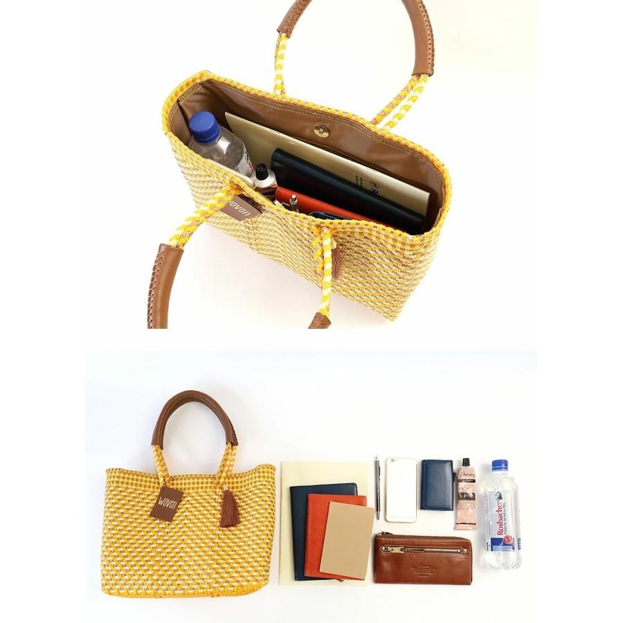 WOVEN ウーブン ウーヴン タッセル付き バスケットバッグ