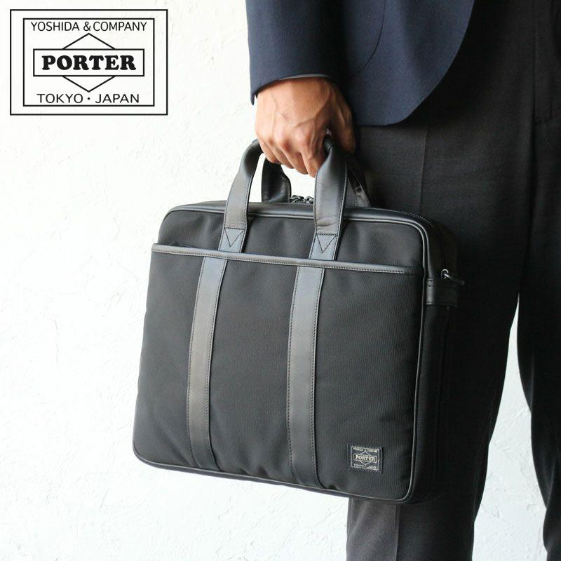 ☆美品 PORTER TAG ポーター ターク ビジネスバッグ 2way レザー-