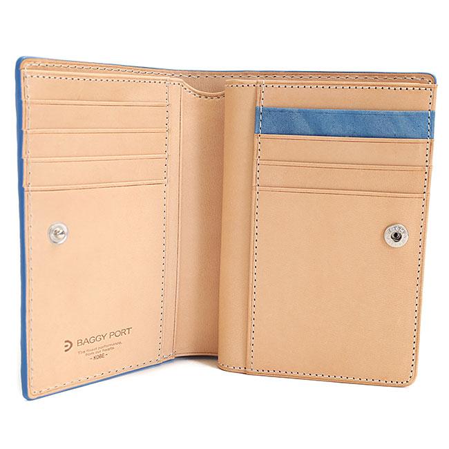 BAGGY PORT バギーポート 藍染め ペイズリー 二つ折り財布 KOI