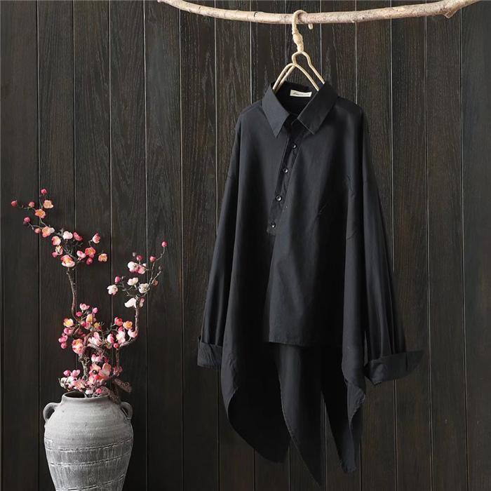 只今底値!アシンメトリー シャツ シャツ ブラウス レディース シャツワンピース シャツ チュニック トップス ロングシャツ 不規則 長袖 カーディガン アシンメトリー シャツ ブラウス レディース シャツワンピース