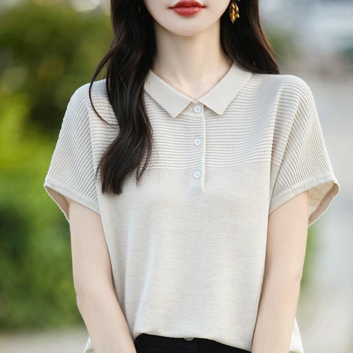 新作ジーフォアG/FORE レディース 半袖 ニットポロシャツ G/FOREゴルフ レディース トップス ポロシャツ ニット半袖