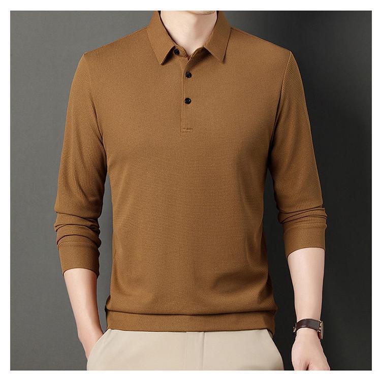 ポロシャツ 長袖 メンズ ビジネスポロシャツ 白 長袖ポロシャツ