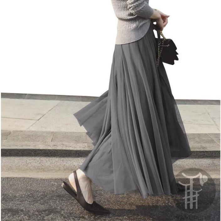 期間限定お値下げ中　MARGE TOKYO チュール巻きスカート　黒 Pleated tulle wrap skirt (black) - MARGE Online Shop