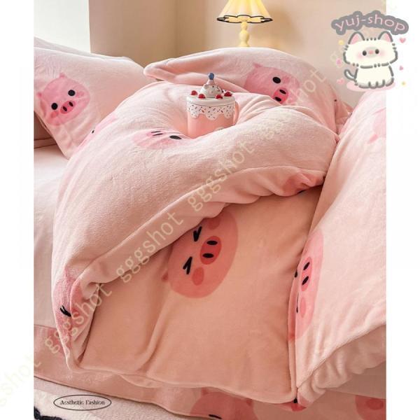 ふわふわ　冬　暖かい　布団　カバー　4点セット　3色　肌触り良い 楽天市場】布団カバーセット 4点セット あったか ふわふわ