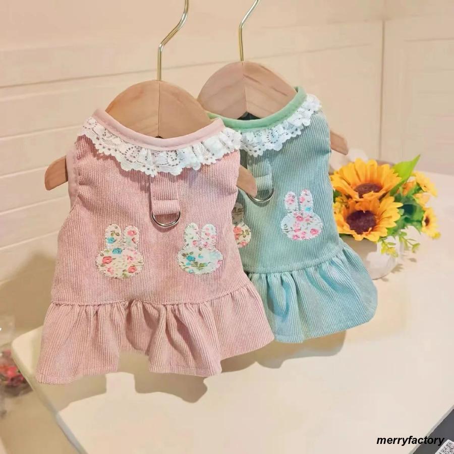 犬 服 犬服 犬の服 タンク ワンピース フリル ドット猫服ハーネス