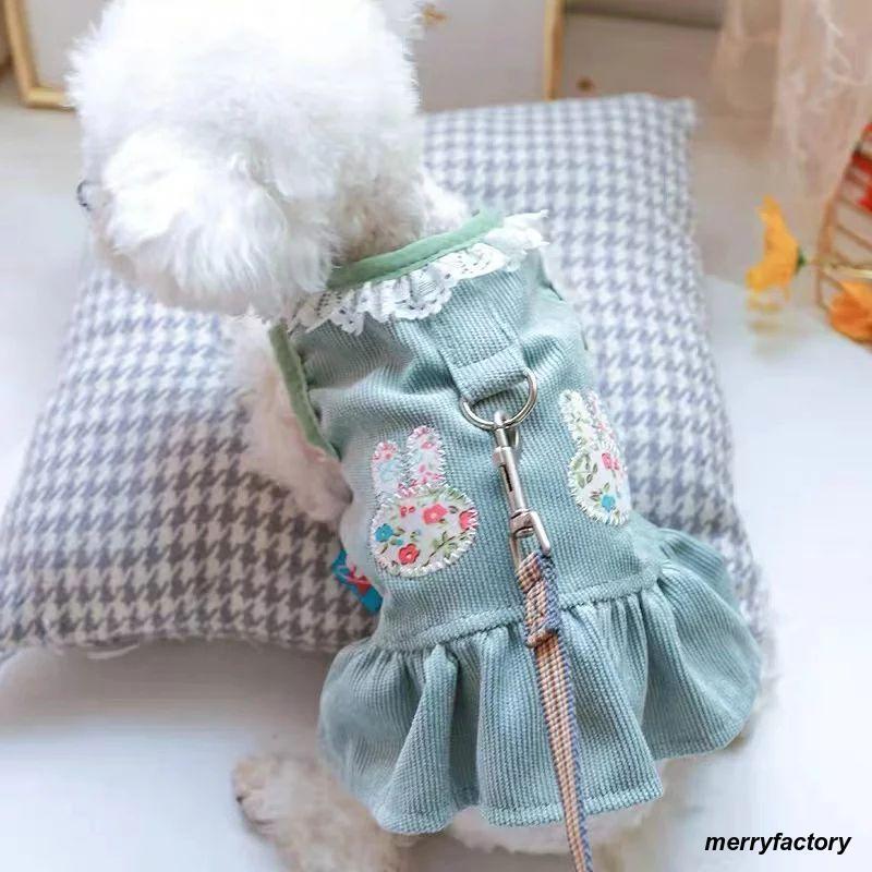 犬 服 犬服 犬の服 タンク ワンピース フリル ドット猫服