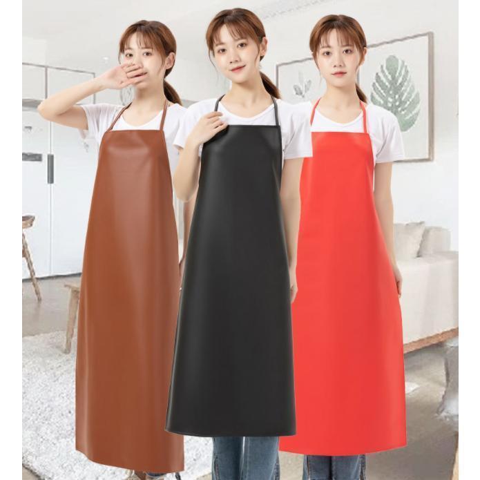 エプロン ワークエプロン 防水 防油 汚れ防止 PUレザー 軽量 撥水 作業