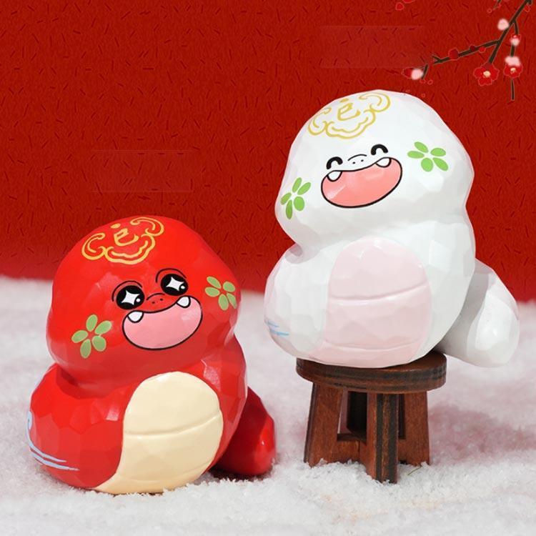 巳歳 巳年 へび 年越し 迎春飾り 2個セット ヘビ 置物 オブジェ