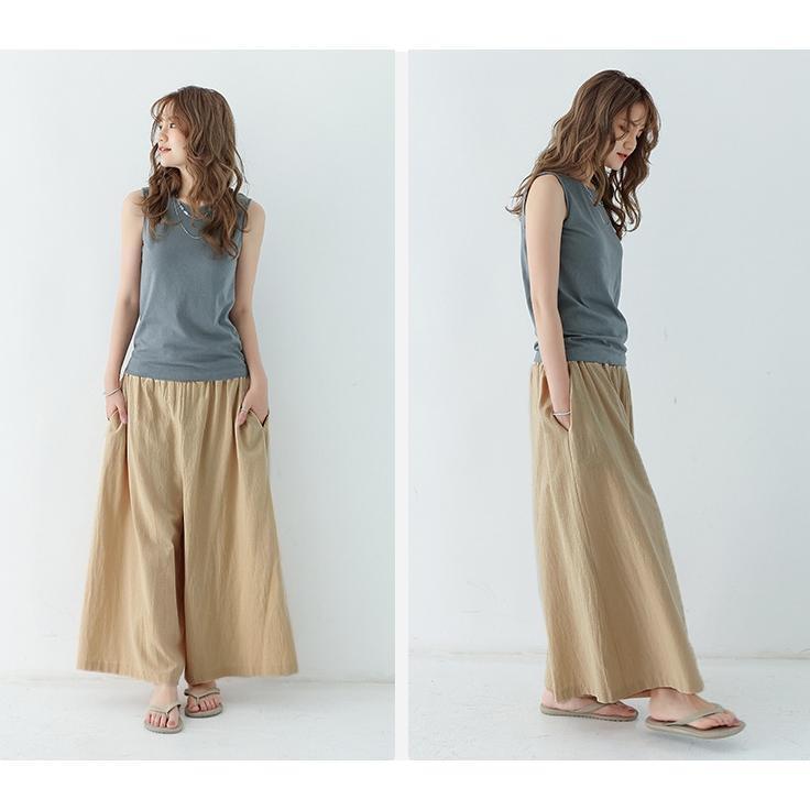 ワイドパンツ 綿 キュロット ロングスカート ロングパンツ ワイドパンツ 綿 キュロット ロングスカート ロングパンツ