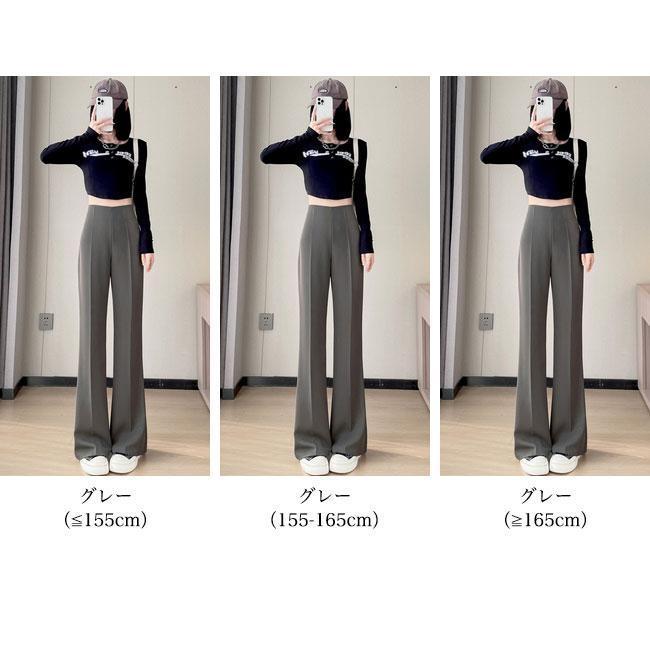 ハイウエスト 華やかパンツ エレガント 着やせ スラックス スラックス レディース フレアパンツ 美脚 レトロ ロングパンツ
