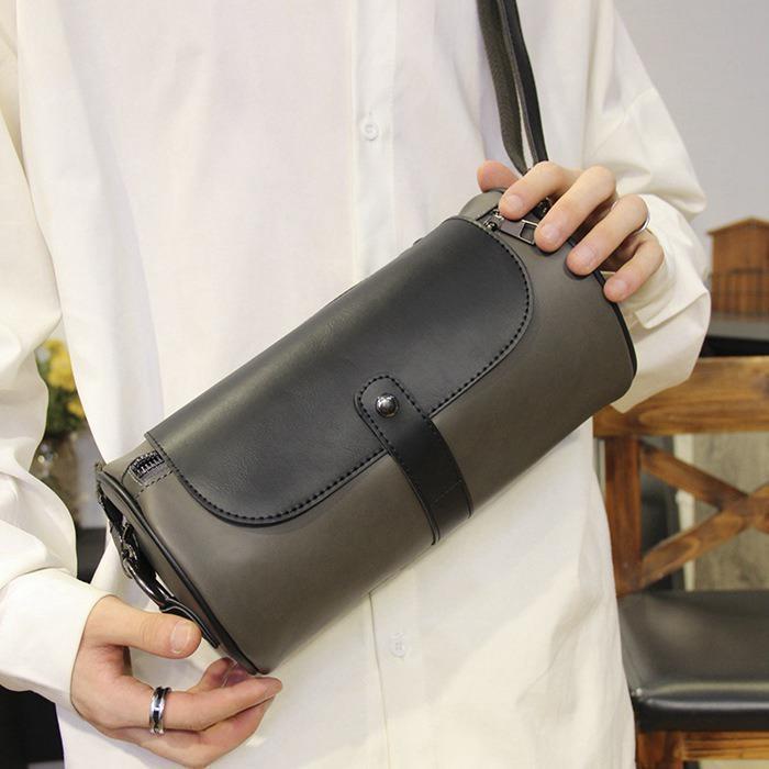 ロールショルダーバッグ ショルダーバッグ メンズ 円柱型 レザー ロールショルダーバッグ ショルダーバッグ メンズ 円柱型 レザー
