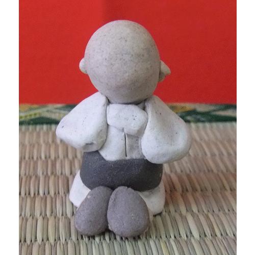 手作りの陶人形 一休さんとお地蔵様 縁起 癒し瀬戸焼人形 : 日本 手作りの陶人形 一休さんとお地蔵様 縁起 癒し瀬戸焼人形 : 日本