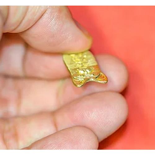 猫ネコモチーフ銀製シルバーアクセサリー 猫(ねこ)の小判（とにかく