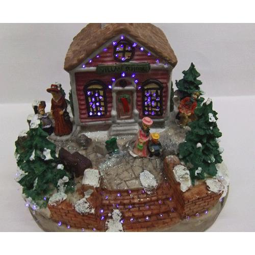 クリスマスビレッジ　ライトハウス　マーケット　マルシェ　ジオラマ　音楽入り クリスマスビレッジライトハウスマーケットマルシェジオラマ音楽入り