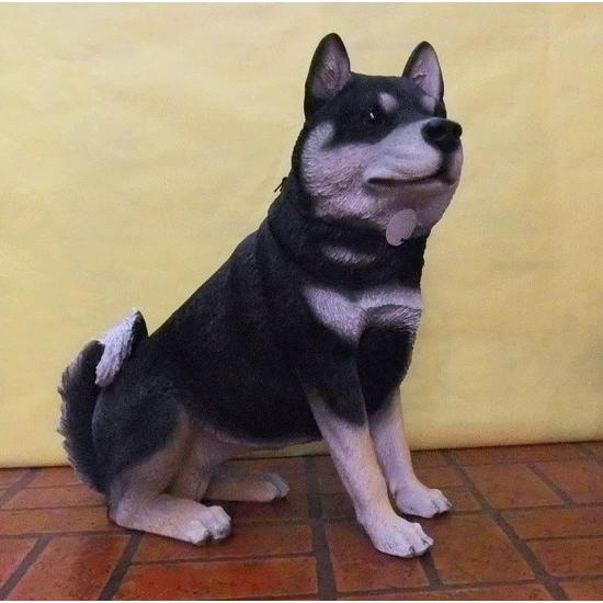 日本犬 柴犬 黒 犬置物 オブジェ ガーデニング 可愛い インテリア いやしの置物 Inu 131 日本ものこと百貨 通販 Yahoo ショッピング