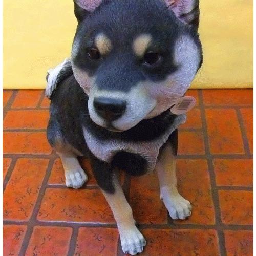 日本犬 柴犬 黒 犬置物 オブジェ ガーデニング 可愛い インテリア いやしの置物 Inu 131 日本ものこと百貨 通販 Yahoo ショッピング