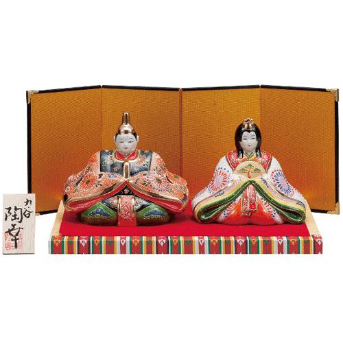 九谷焼 ひな人形 九谷焼 縁起物 5号雛人形・細描盛 幸運 : 日本 九谷焼 ひな人形 九谷焼 縁起物 5号雛人形・細描盛 幸運 : 日本