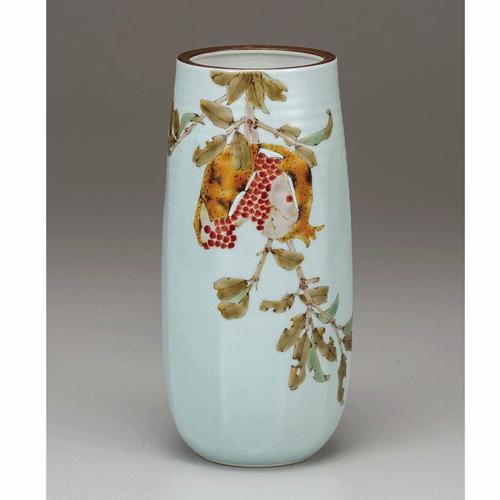 九谷焼 勇峰作 花瓶 伝統工芸 Japanese Traditional 金彩 日本製 伝統