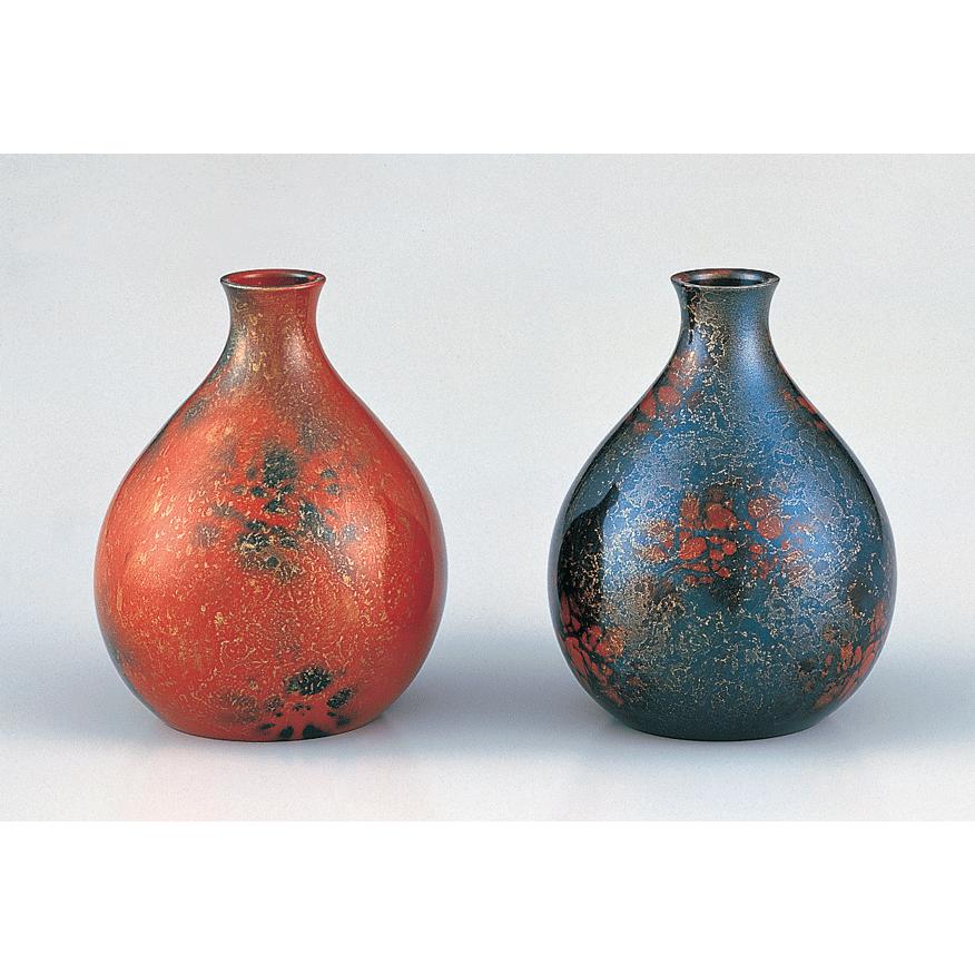 高岡銅器 銅製花瓶 寿想 4号（レッド） 美術工芸品 記念品 花活