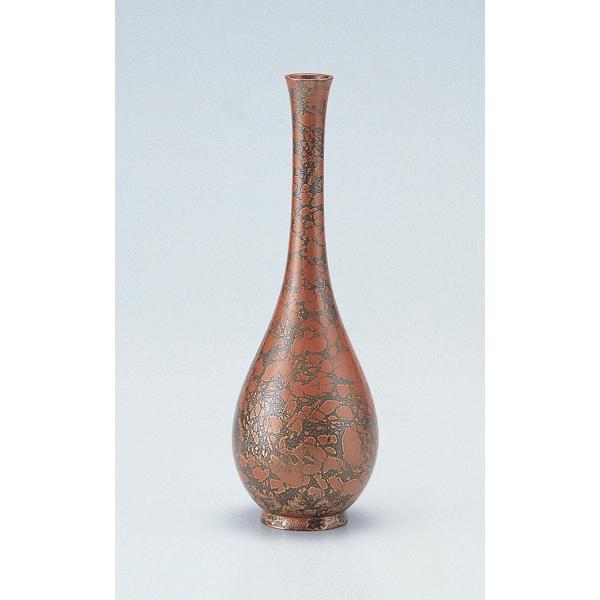高岡銅器 銅製花瓶 鶴首 赤金色7号（21.4cm） 美術工芸品 記念品 花活