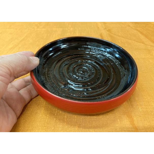 讃岐漆器 栃くりぬき漆塗り （396浅豆鉢 塗分五個組 13.5cm）浅豆鉢5枚
