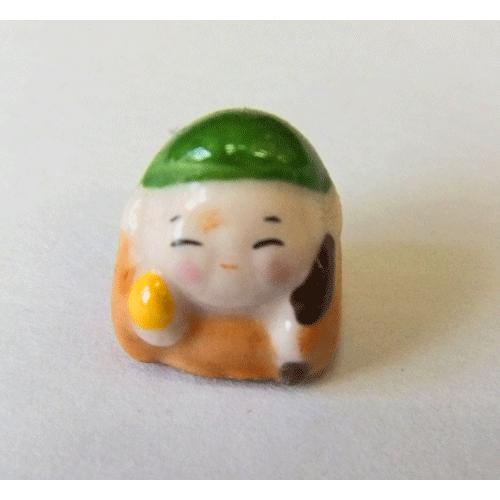 磁器 七福ちゃん 寿老人ちゃん 縁起物 七福神置物 : 日本もの