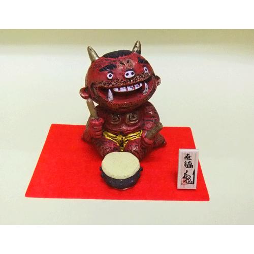 節分 赤鬼 太鼓 置物 豆まき 邪気祓い : 日本ものこと百貨 - 通販 