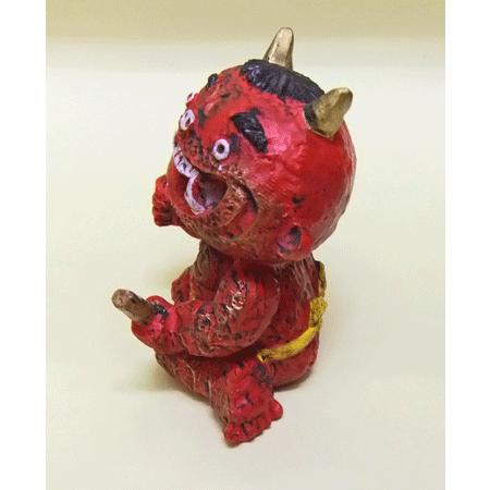 節分 赤鬼 太鼓 置物 豆まき 邪気祓い : 日本ものこと百貨 - 通販 