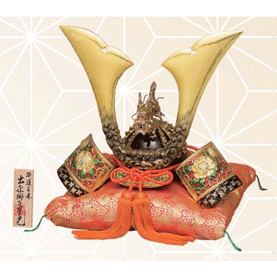 出世兜 特選 玉竜獅子星兜 木製ガラスケースセット 縁起物 節句 贈り物
