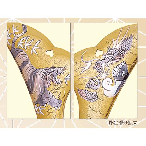 出世兜 本手彫 豪華 竜虎獅子星兜 大野博司作 縁起物 贈り物 : 日本