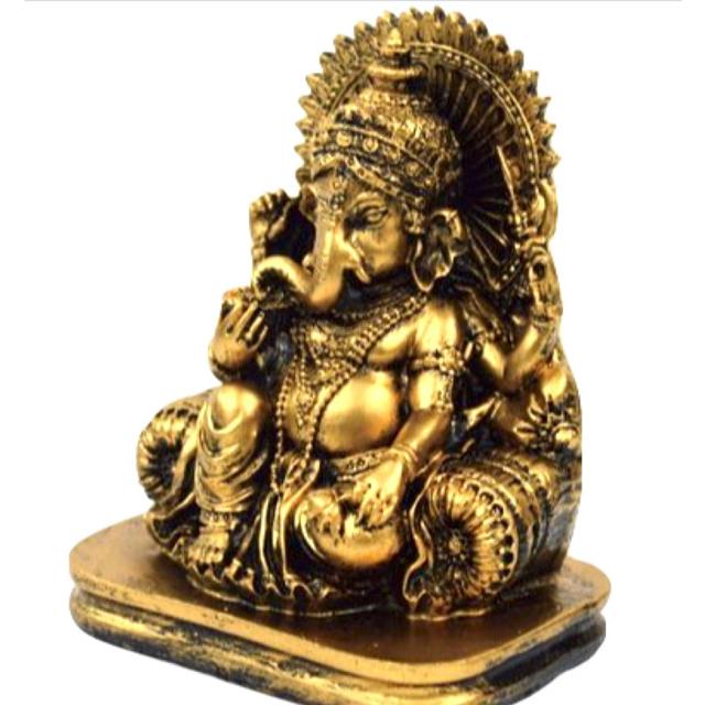 ガネーシャ アンティークゴールド中 インドの神様 夢をかなえるゾウ