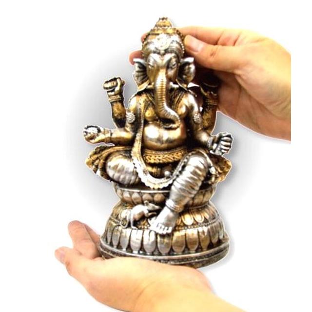 ガネーシャ ライトゴールド風 インドの神様 夢をかなえるゾウ ガネーシャ ライトゴールド風 インドの神様 夢をかなえるゾウ