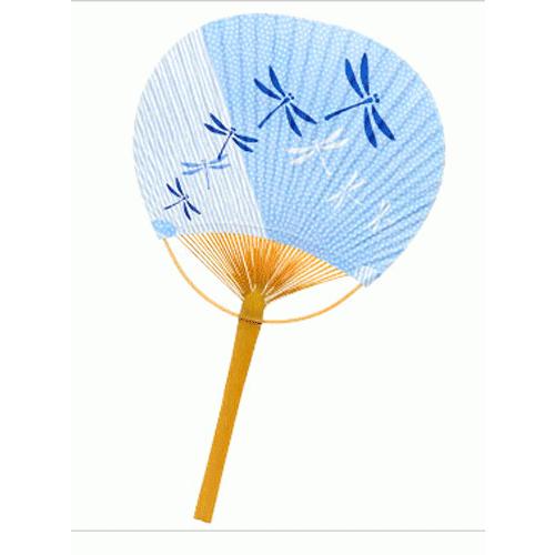 ダンツフレーム　ゆかたまつり　竹うちわ 楽天市場】竹うちわ(100本) ゆかた地 朝顔 / 団扇 うちわ 和柄