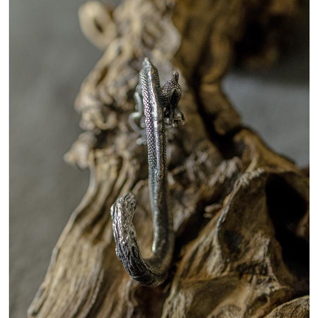 龍モチーフ銀製シルバーアクセサリー 双竜 阿龍(ありゅう）吽(うん