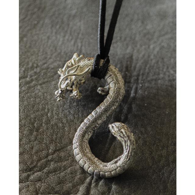 龍モチーフ銀製シルバーアクセサリー 双竜 阿龍(ありゅう）吽(うん 
